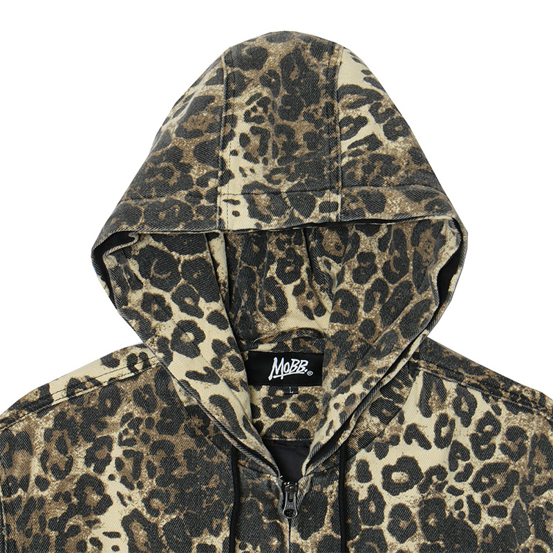 CROSS LEOPARD ACTIVE JACKET -BEIGE-