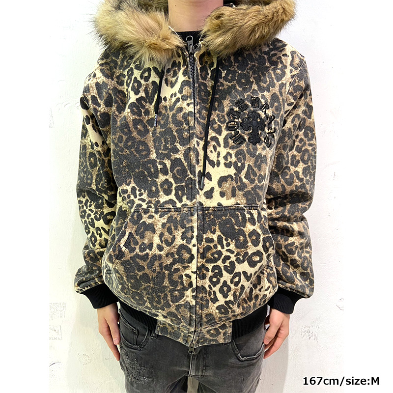 CROSS LEOPARD ACTIVE JACKET -BEIGE-