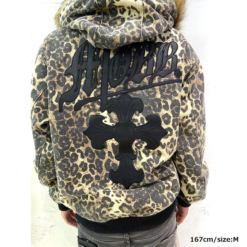 CROSS LEOPARD ACTIVE JACKET -BEIGE-