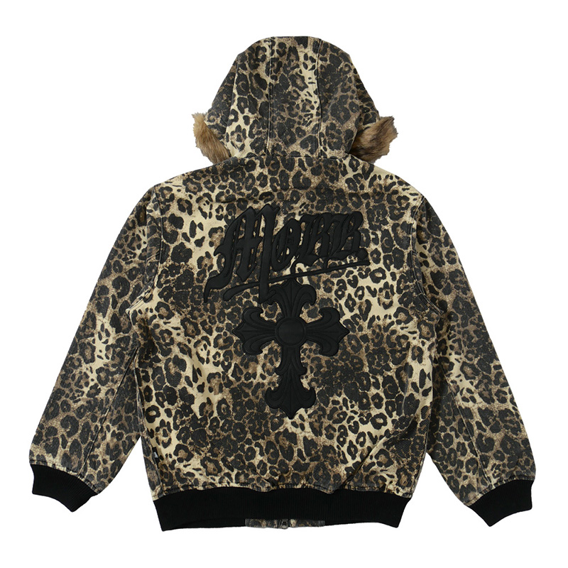 CROSS LEOPARD ACTIVE JACKET -BEIGE-