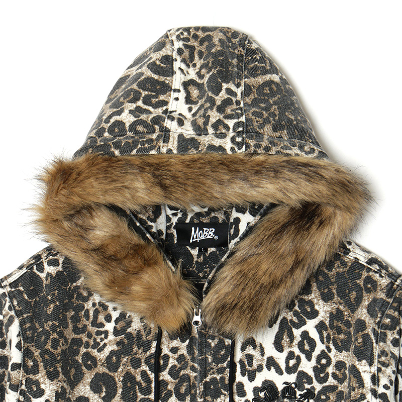 CROSS LEOPARD ACTIVE JACKET -WHITE-