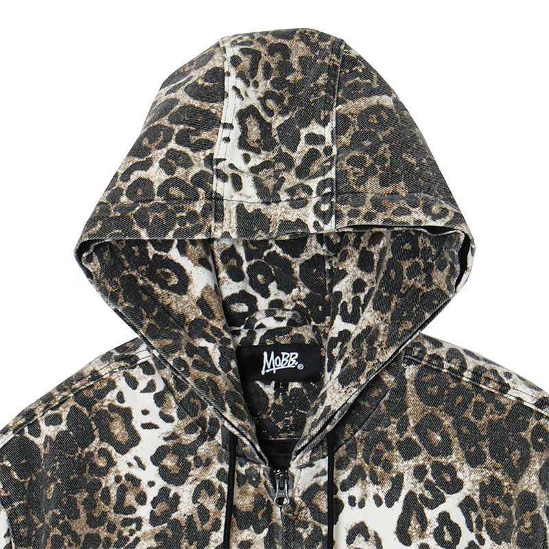 CROSS LEOPARD ACTIVE JACKET -WHITE-