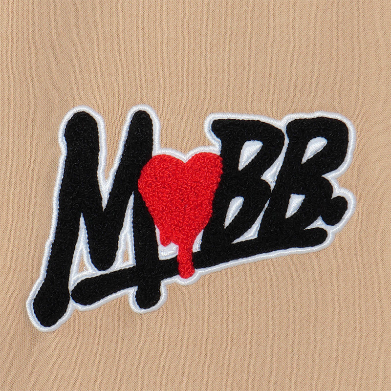 HEART DRIP WAPPEN PANTS -BEIGE-