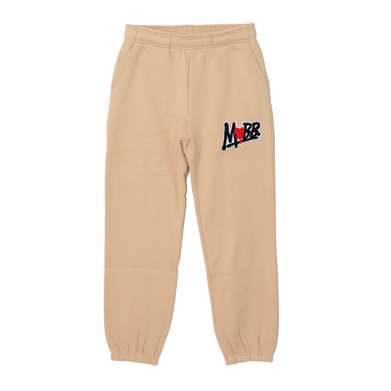 HEART DRIP WAPPEN PANTS -BEIGE-
