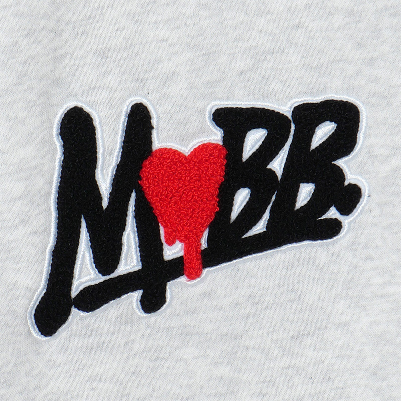 HEART DRIP WAPPEN PANTS -GREY-