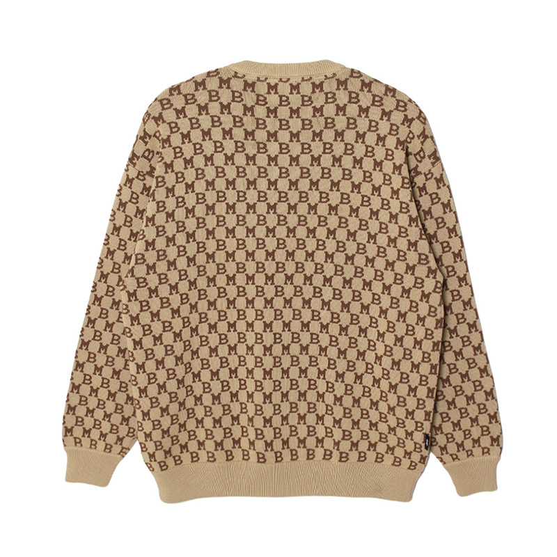 MONOGRAM KNIT -BEIGE-