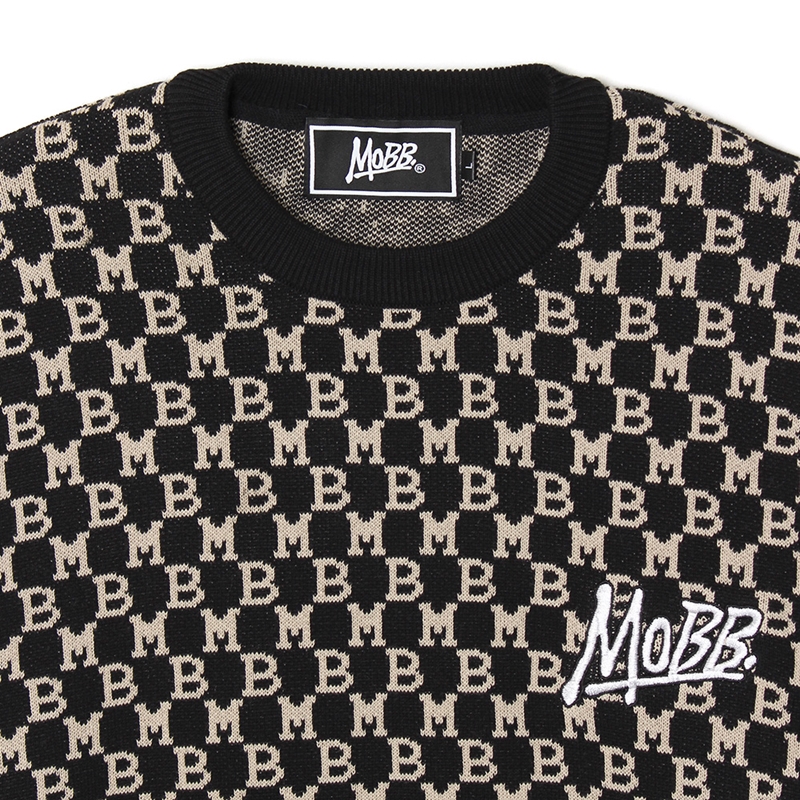 MONOGRAM KNIT -BLACK-