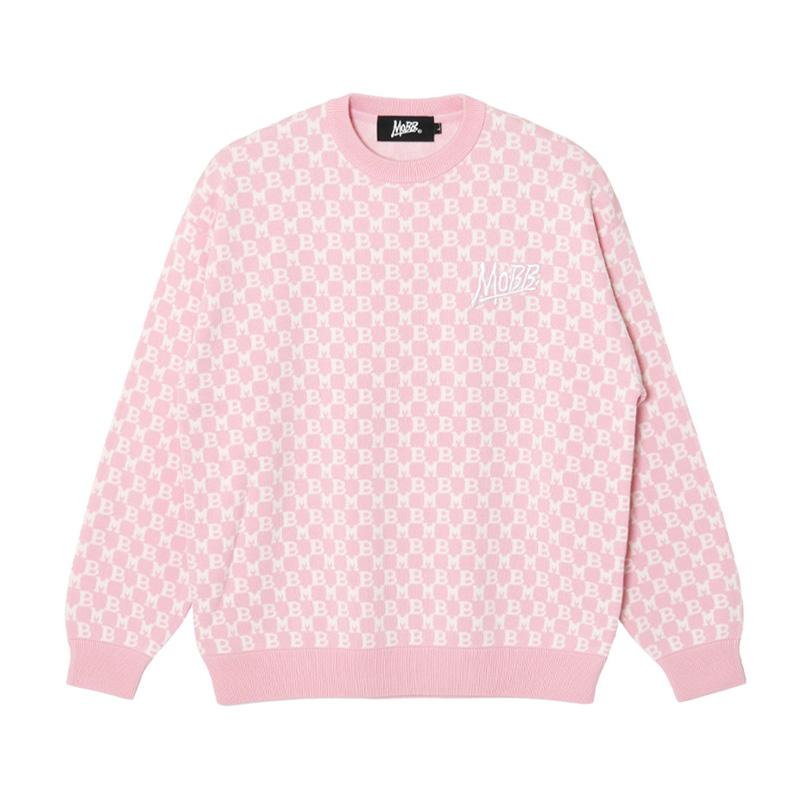 MONOGRAM KNIT -PINK-