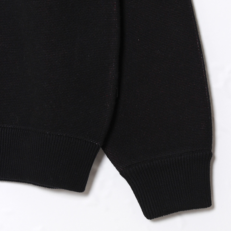 HEART DRIP KNIT -BLACK-