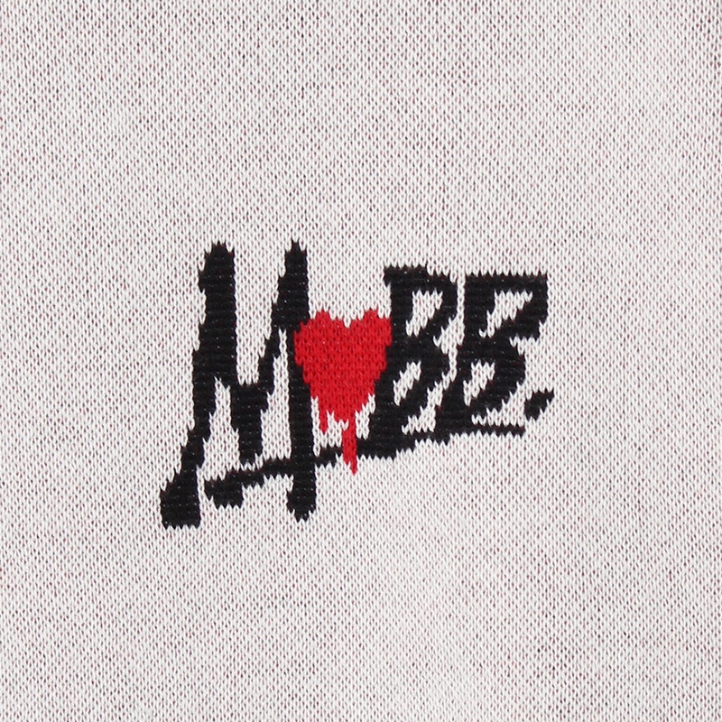 HEART DRIP KNIT -WHITE-