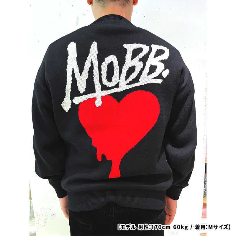 HEART DRIP KNIT -WHITE-