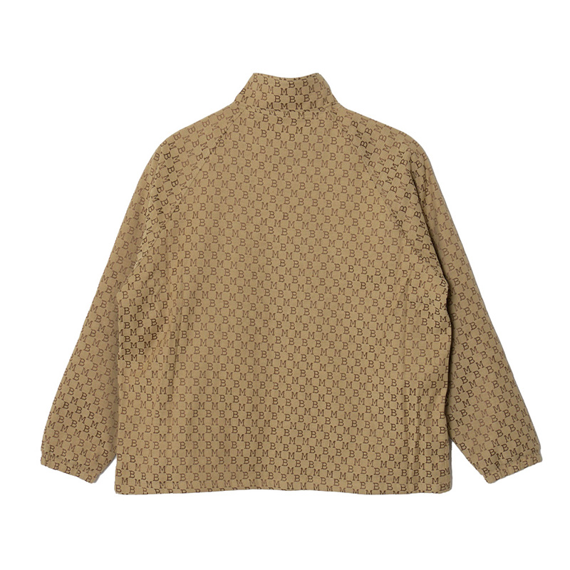 MONOGRAM JACQUARD TRACK JACKET -BEIGE-