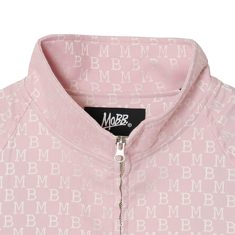 MONOGRAM JACQUARD TRACK JACKET -PINK-