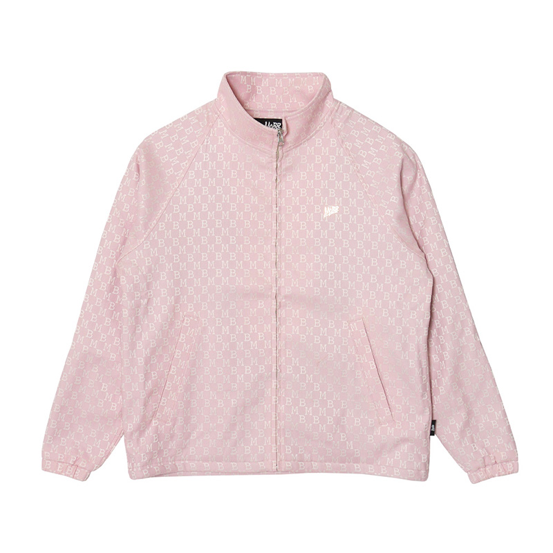 MONOGRAM JACQUARD TRACK JACKET -PINK-