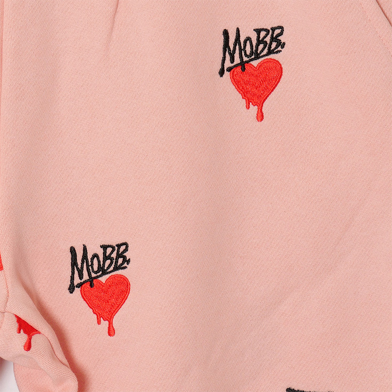 HEART DRIP PATTERN PANTS -PINK-