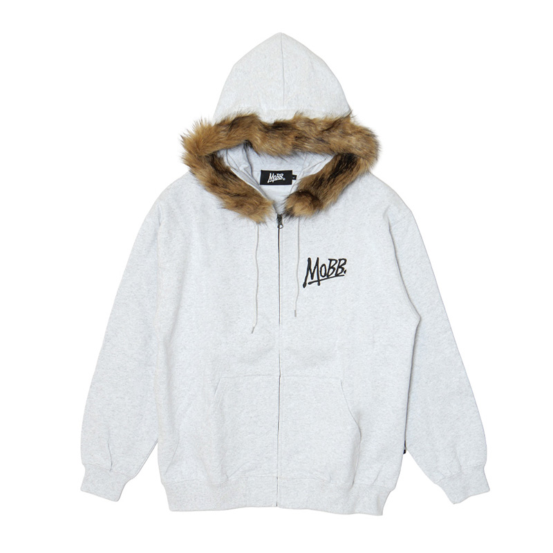 OG MAGNUM FUR ZIP HOODIE -GREY-