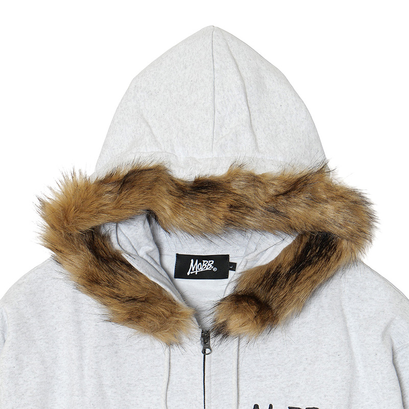 OG MAGNUM FUR ZIP HOODIE -GREY-
