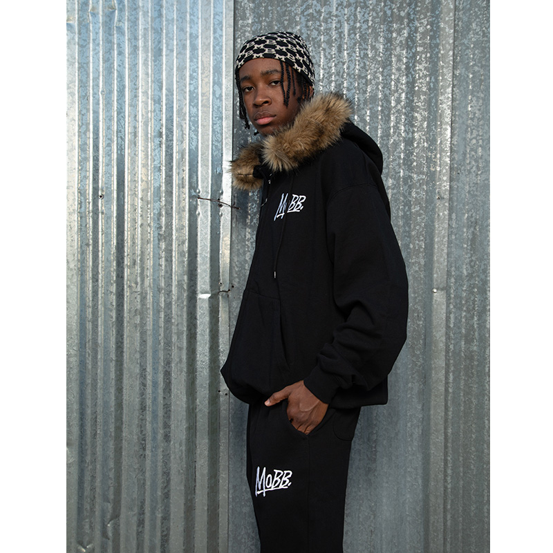 OG MAGNUM FUR ZIP HOODIE -GREY-