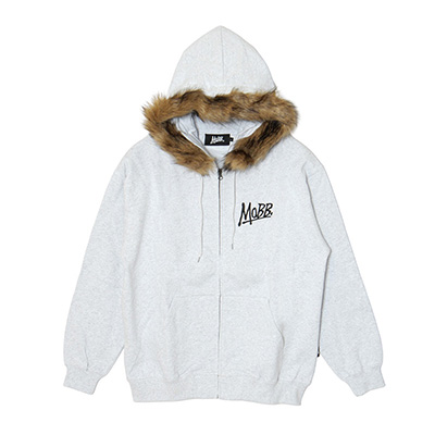 OG MAGNUM FUR ZIP HOODIE -GREY-