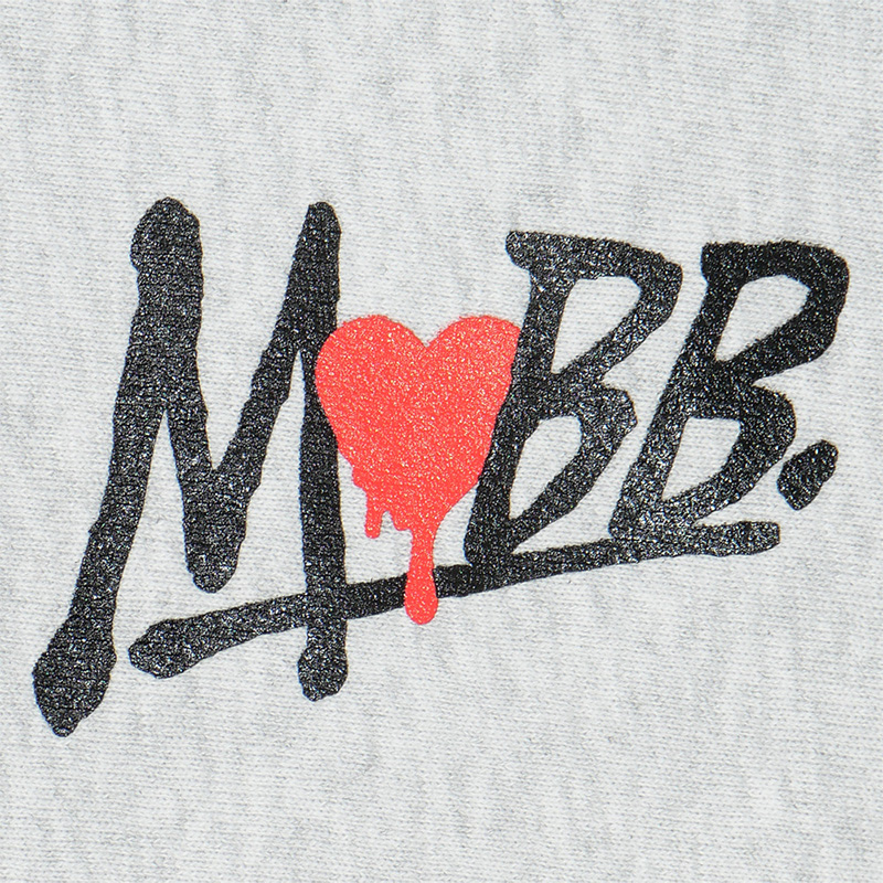 HEART DRIP CAMO HOODIE -GREY-