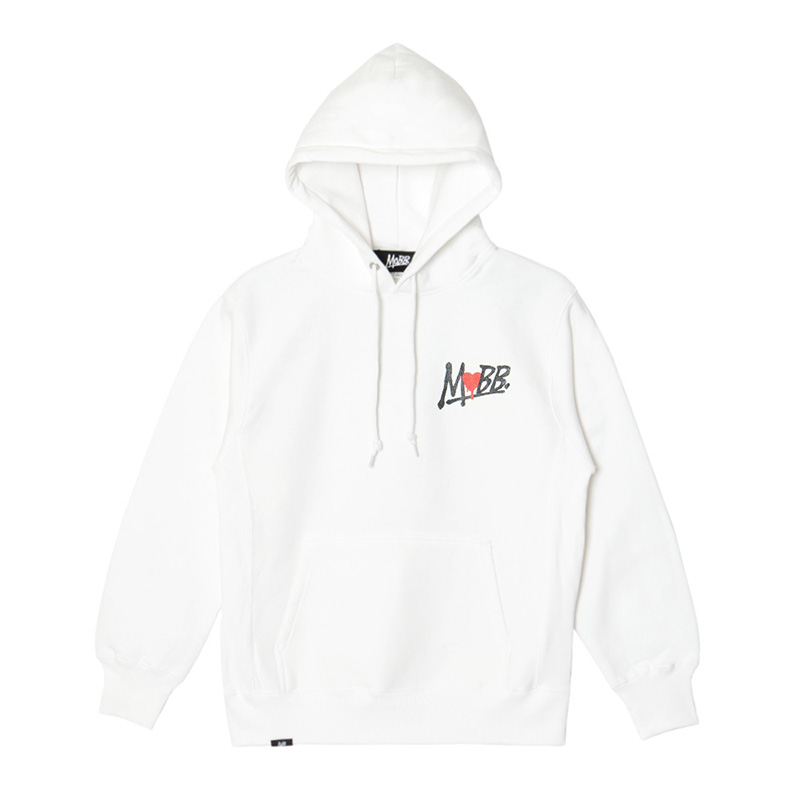 HEART DRIP CAMO HOODIE -WHITE-