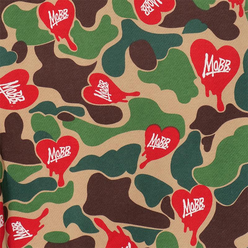 HEART DRIP CAMO PANTS -BEIGE-