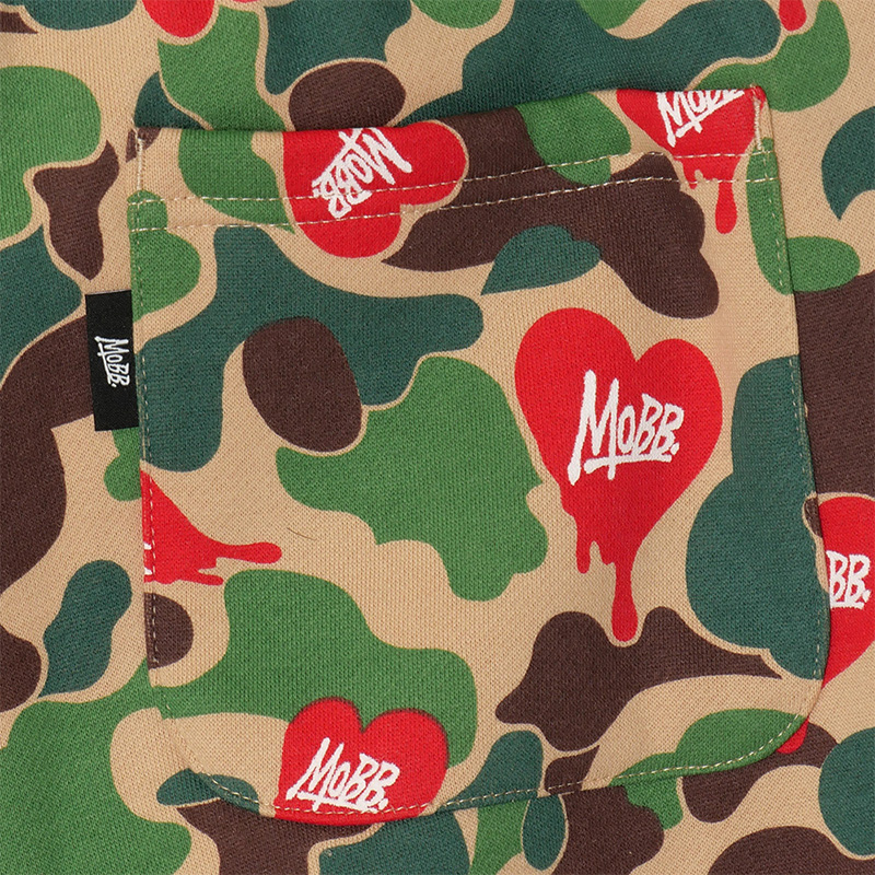 HEART DRIP CAMO PANTS -BEIGE-