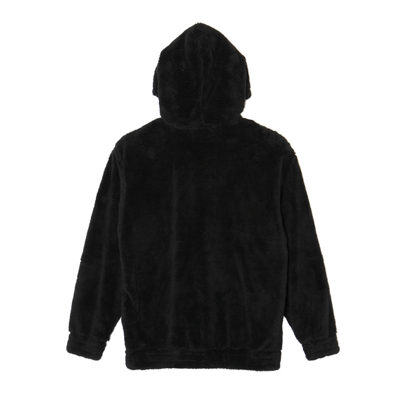 MIRACLE FUR ZIP HOODIE -BLACK-