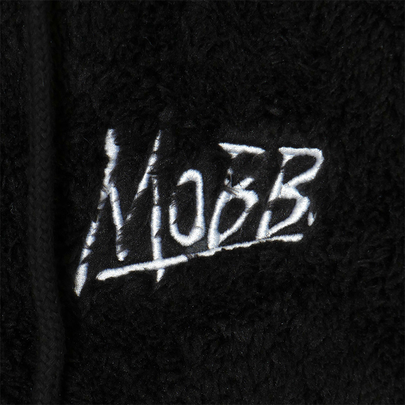 MIRACLE FUR ZIP HOODIE -BLACK-