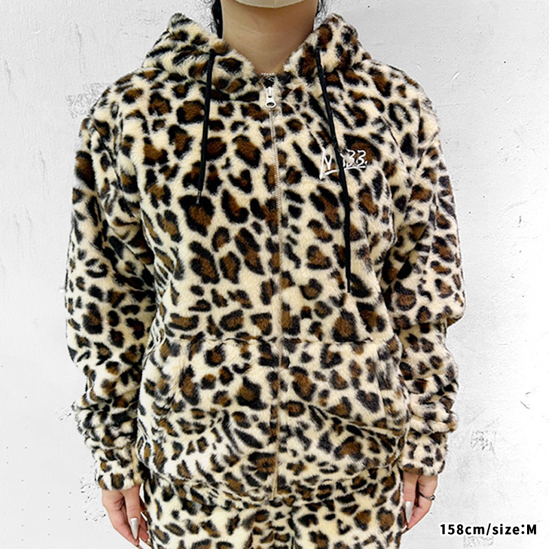 MIRACLE FUR ZIP HOODIE -BLACK-