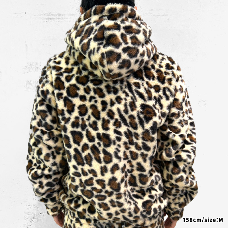 MIRACLE FUR ZIP HOODIE -BLACK-