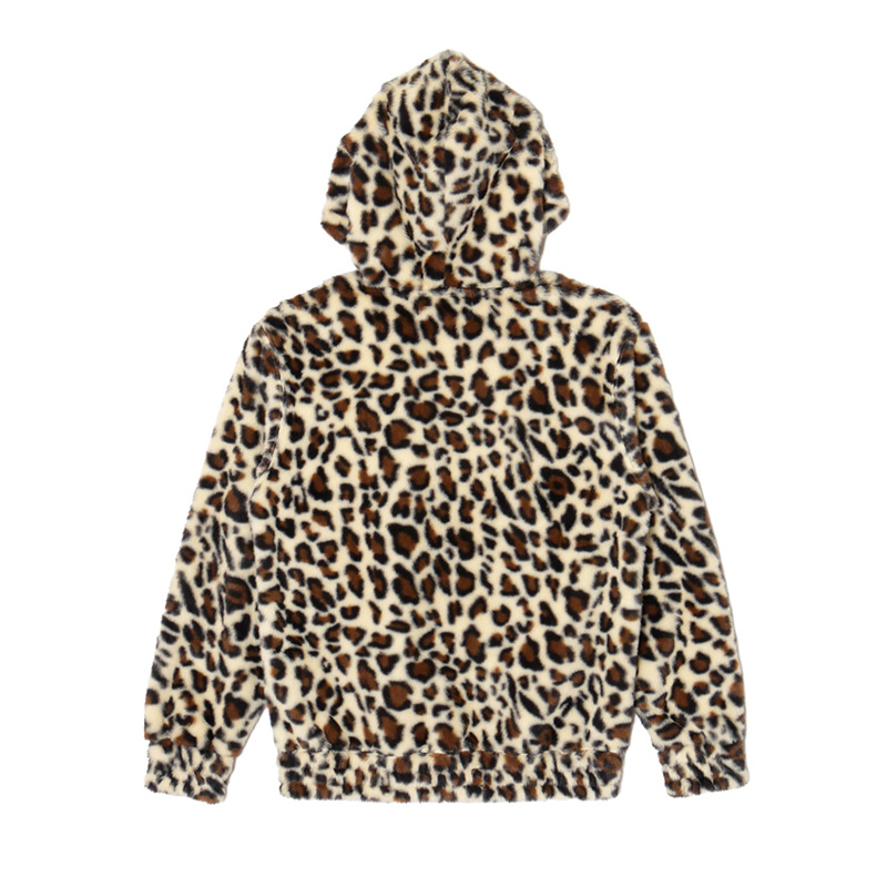 MIRACLE FUR ZIP HOODIE -LEOPARD-