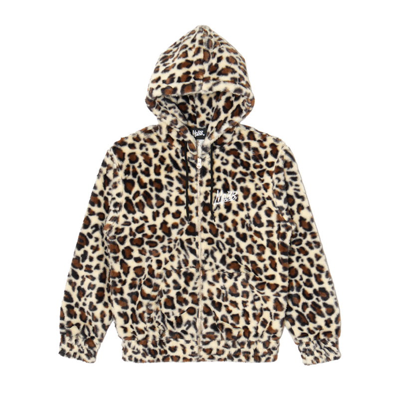 MIRACLE FUR ZIP HOODIE -LEOPARD-