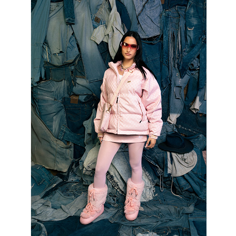 OG PUFF JACKET (MONOGRAM) -PINK-