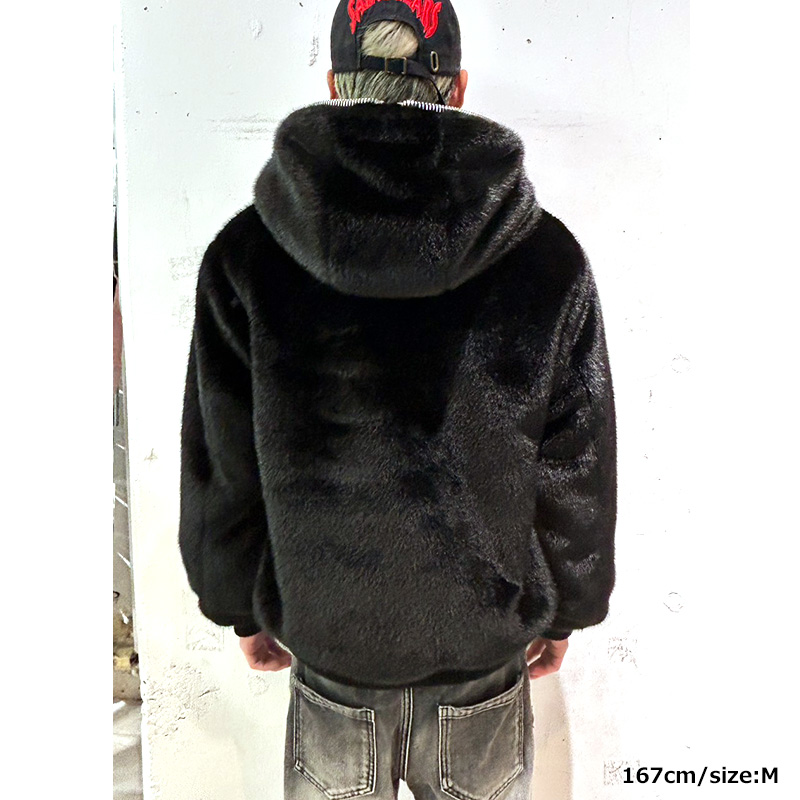 FUR ACTIVE JACKET -BLACK-