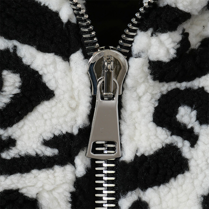 FUR ACTIVE JACKET -BLACK×WHITE-