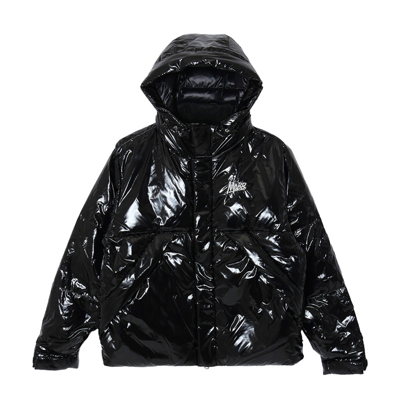 SHINNY DOWN JACKET -BLACK-