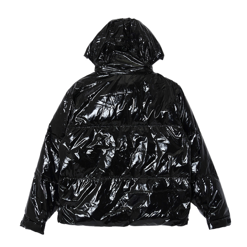 SHINNY DOWN JACKET -BLACK-