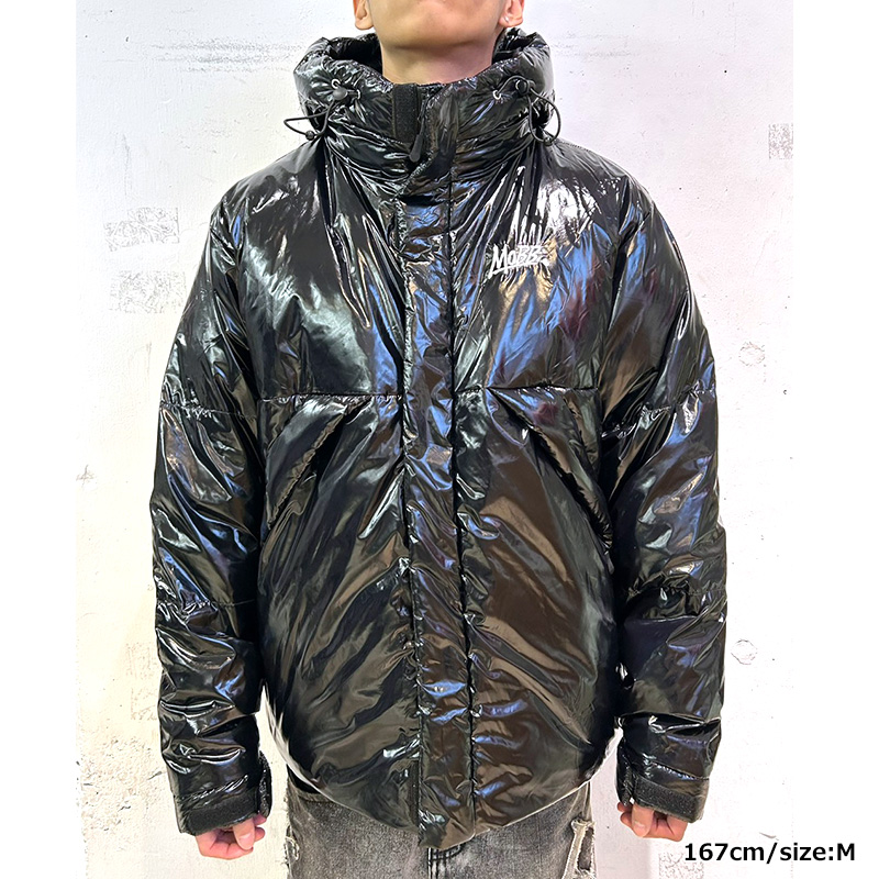 SHINNY DOWN JACKET -BLACK-