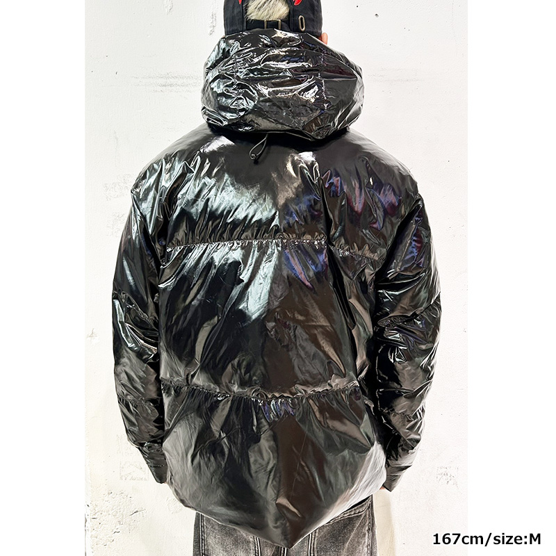 SHINNY DOWN JACKET -BLACK-