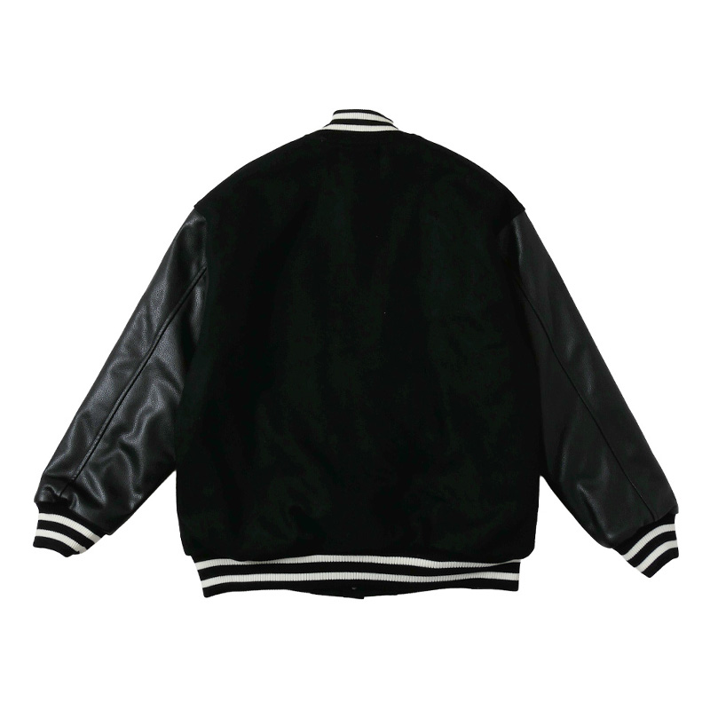 HERAT DRIP STADIUM JACKET -BLACK-