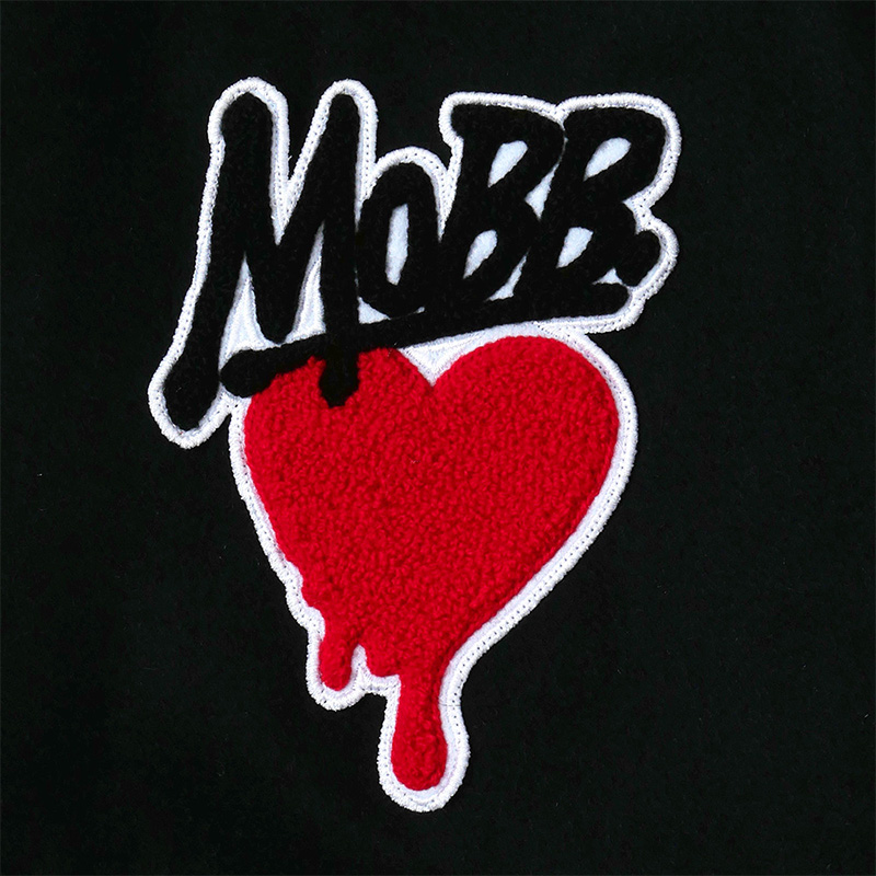 HERAT DRIP STADIUM JACKET -BLACK-