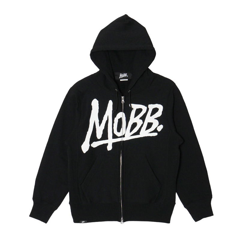 OG ZIP HOODIE -BLACK×WHITE-