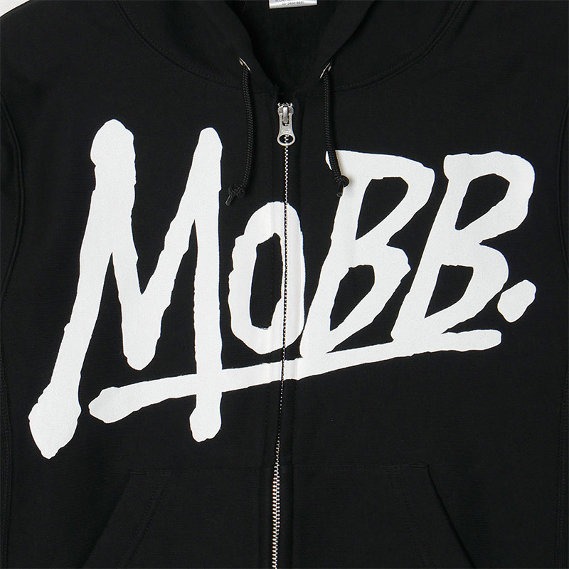 OG ZIP HOODIE -BLACK×WHITE-