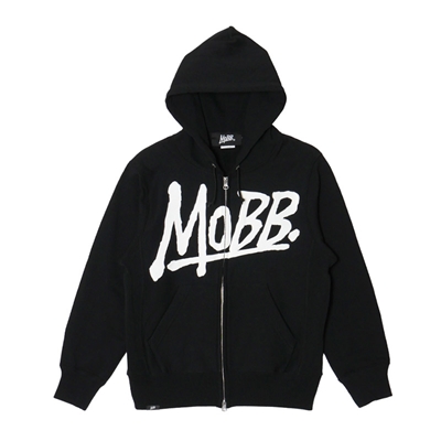OG ZIP HOODIE -BLACK×WHITE-