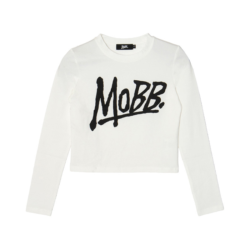 (P)OG L/S T-SHIRT -WHITE- (LADIES)