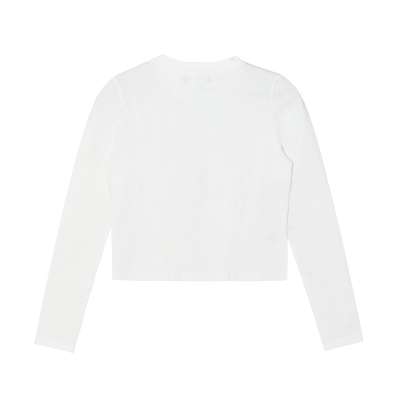 OG RHINESTONE L/S T-SHIRT -WHITE-(WOMEN)