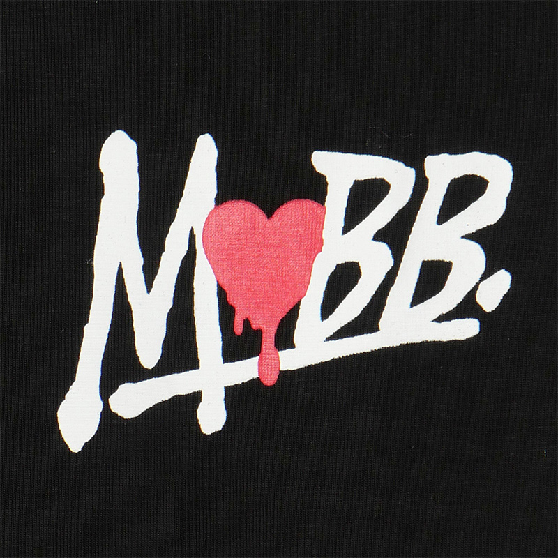 HEART DRIP L/S T-SHIRT -BLACK- (WOMEN)