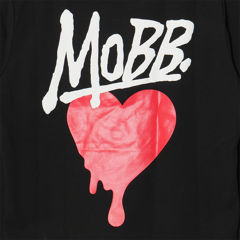 HEART DRIP L/S T-SHIRT -BLACK- (WOMEN)