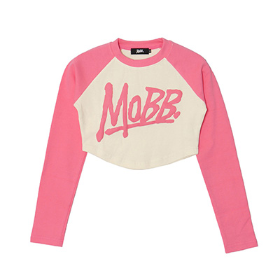 OG RAGLAN L/S SHIRT -PINK-(WOMEN)